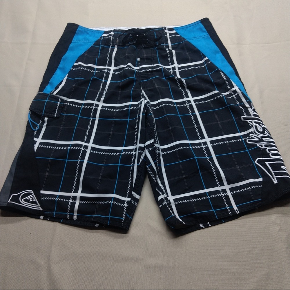 Quiksilver Men's Board Shorts Vintage 2000s Grail Swim Trunks Size 34 90's Y2K